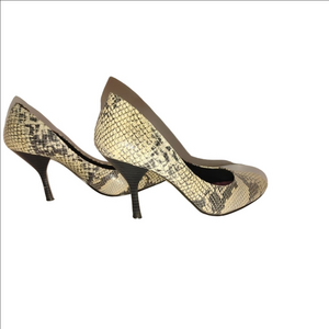 Isaac Mizrahi Riley Snakeskin Heels Size 8